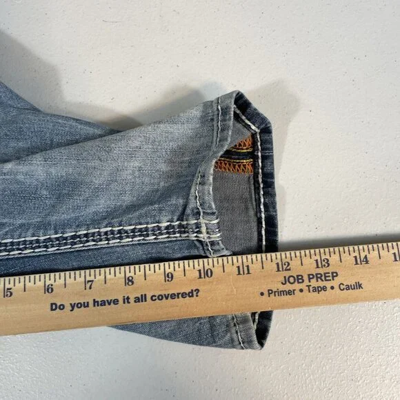 Rock Revival Yeon Denim Shorts Womens Size 26 Light Wash Bermuda Cotton Stretch - Picture 12 of 15